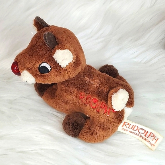 Christmas Rudolph the Red Nosed Sings Reindeer Stocking Stuffer Stuffed Animal - Picture 13 of 15